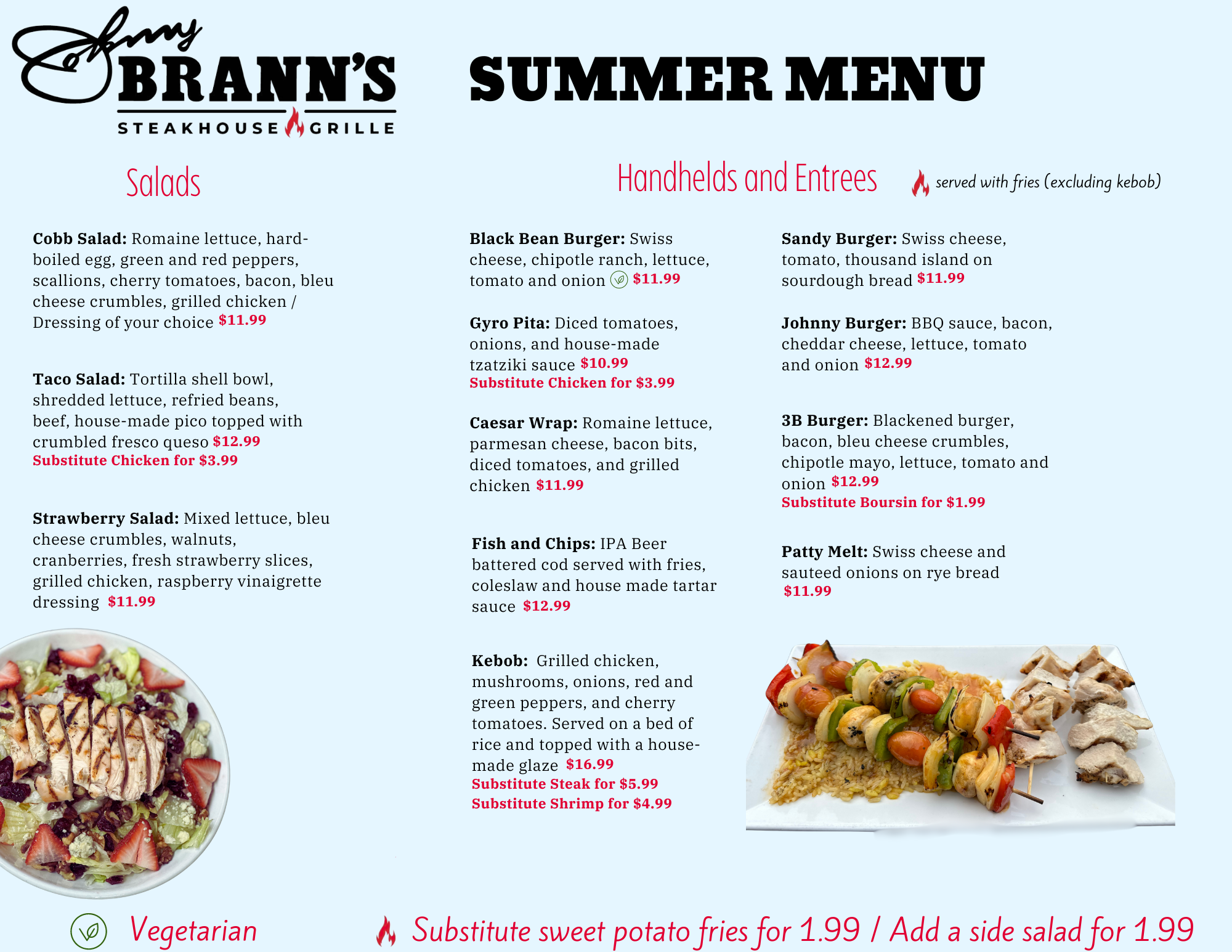 Grandville Summer Menu Brann's Steakhouse & Grille